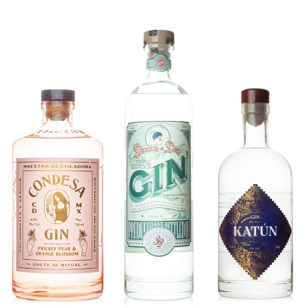gin agave Mexican Gin Flight