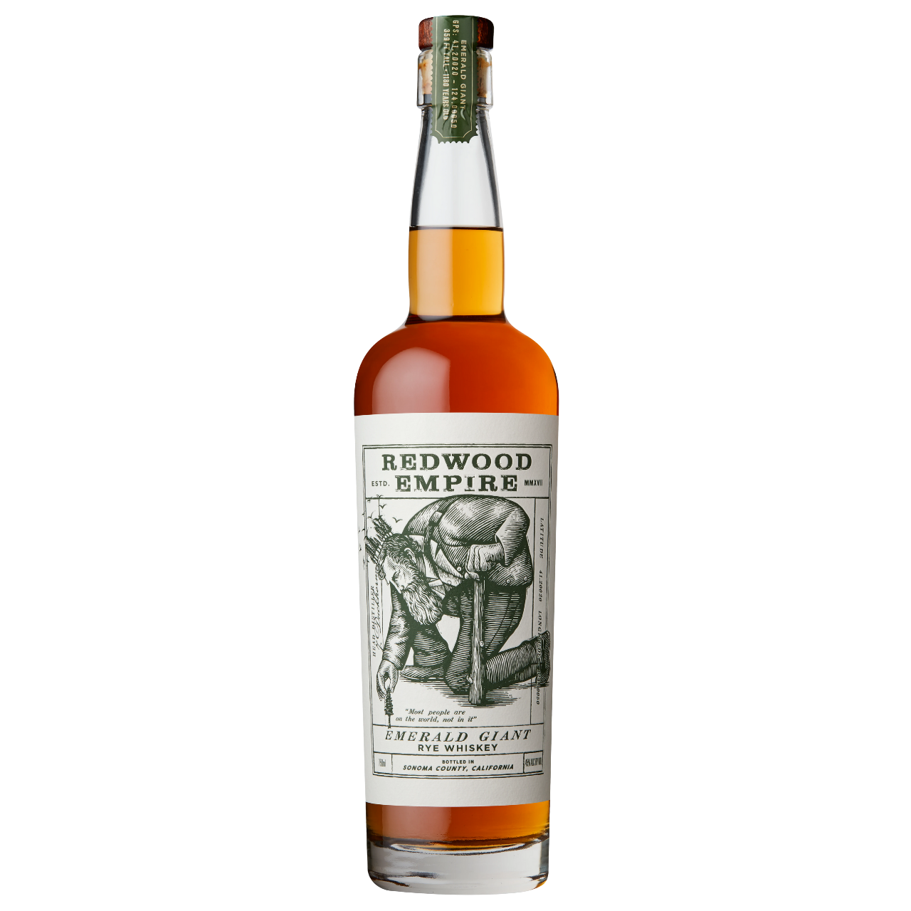 Redwood Empire Emerald Giant Rye Whiskey