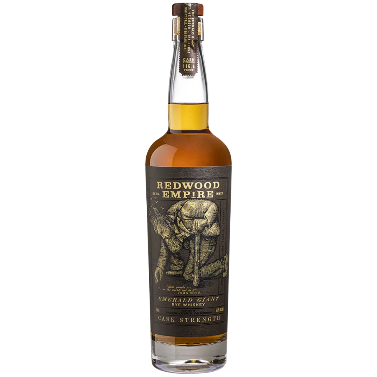 Redwood Empire Emerald Giant Cask Strength Rye Whiskey