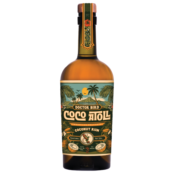 oak and palm coconut rum Two James Doctor Bird 'Coco Atoll' Coconut Rum