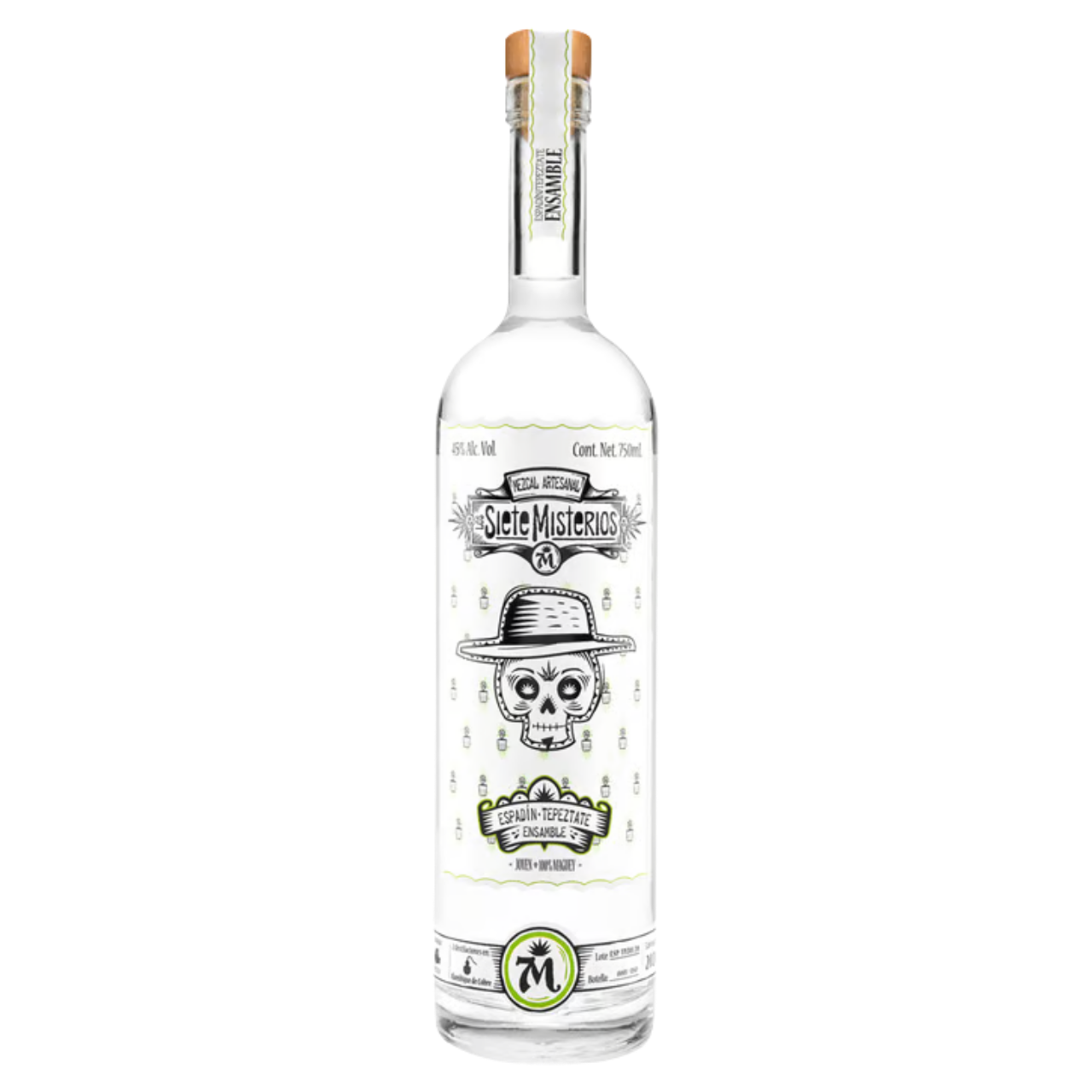 Siete Misterios Ensamble Espadin Tepeztate Mezcal