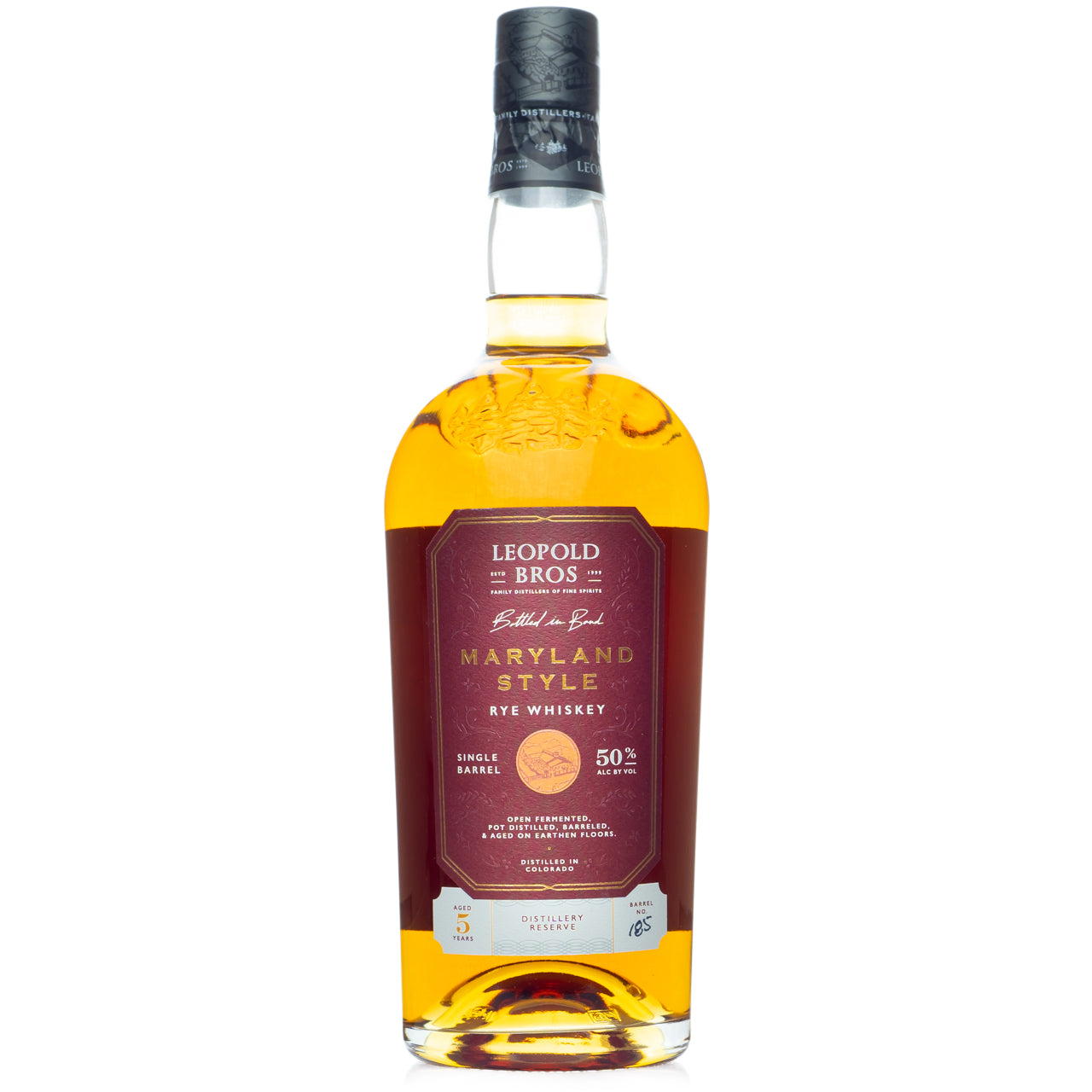 Leopold Bros Bottled-In-Bond 5 Year Maryland Style Rye Whiskey