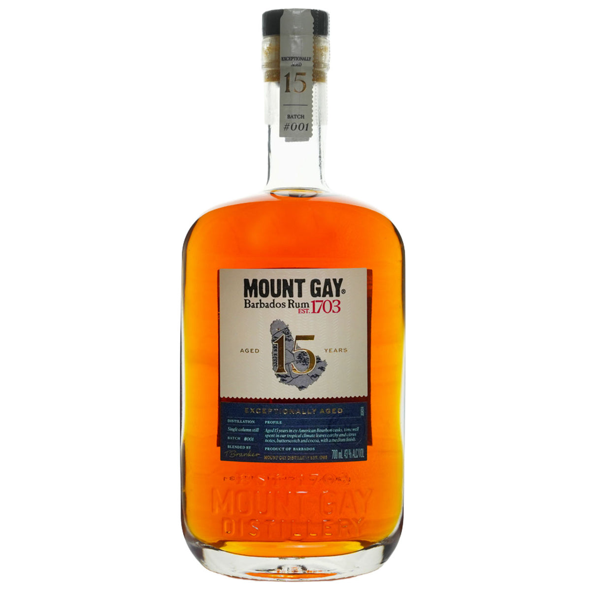 Mount Gay "Exceptionally Aged" 15 Year Rum