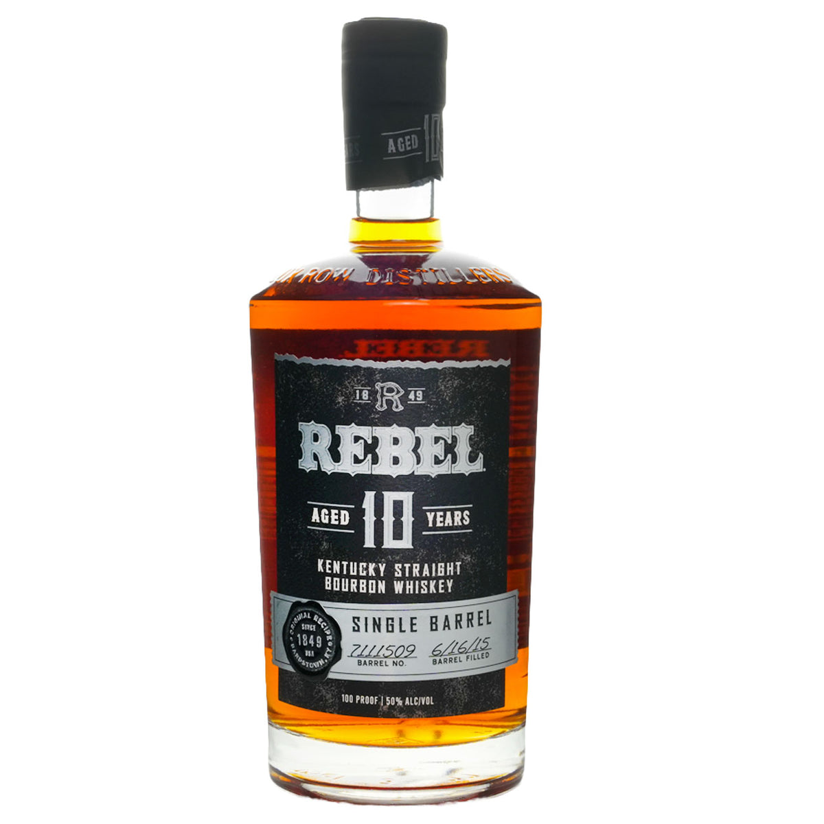 Rebel 10 Year Single Barrel Bourbon