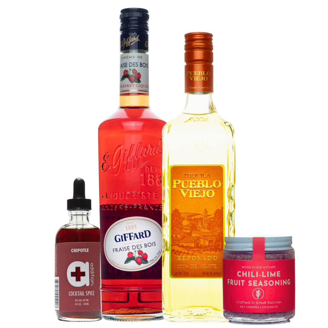 Strawberry Tequila "Paleta" Candy Shot Cocktail Kit