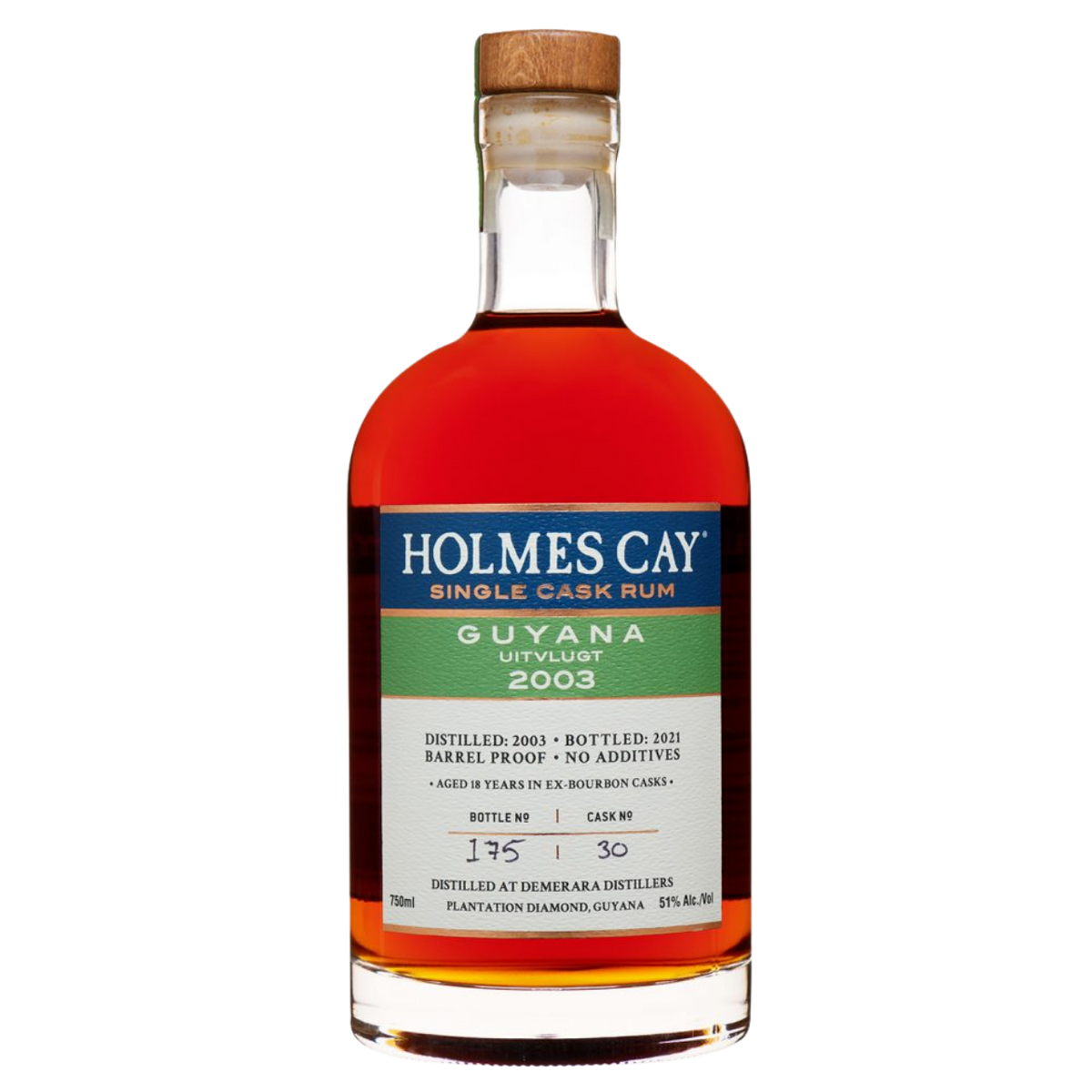 Holmes Cay Guyana 'Uitvlugt 2003' 21 Year Rum — Bitters & Bottles