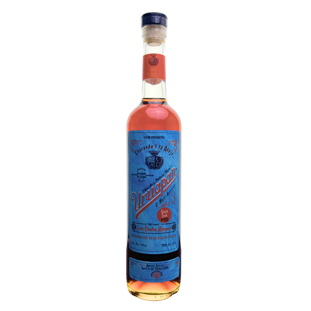 Uruapan Charanda 5 Year Anejo Single Cask #420 aged in Ex-Tokaji Cask