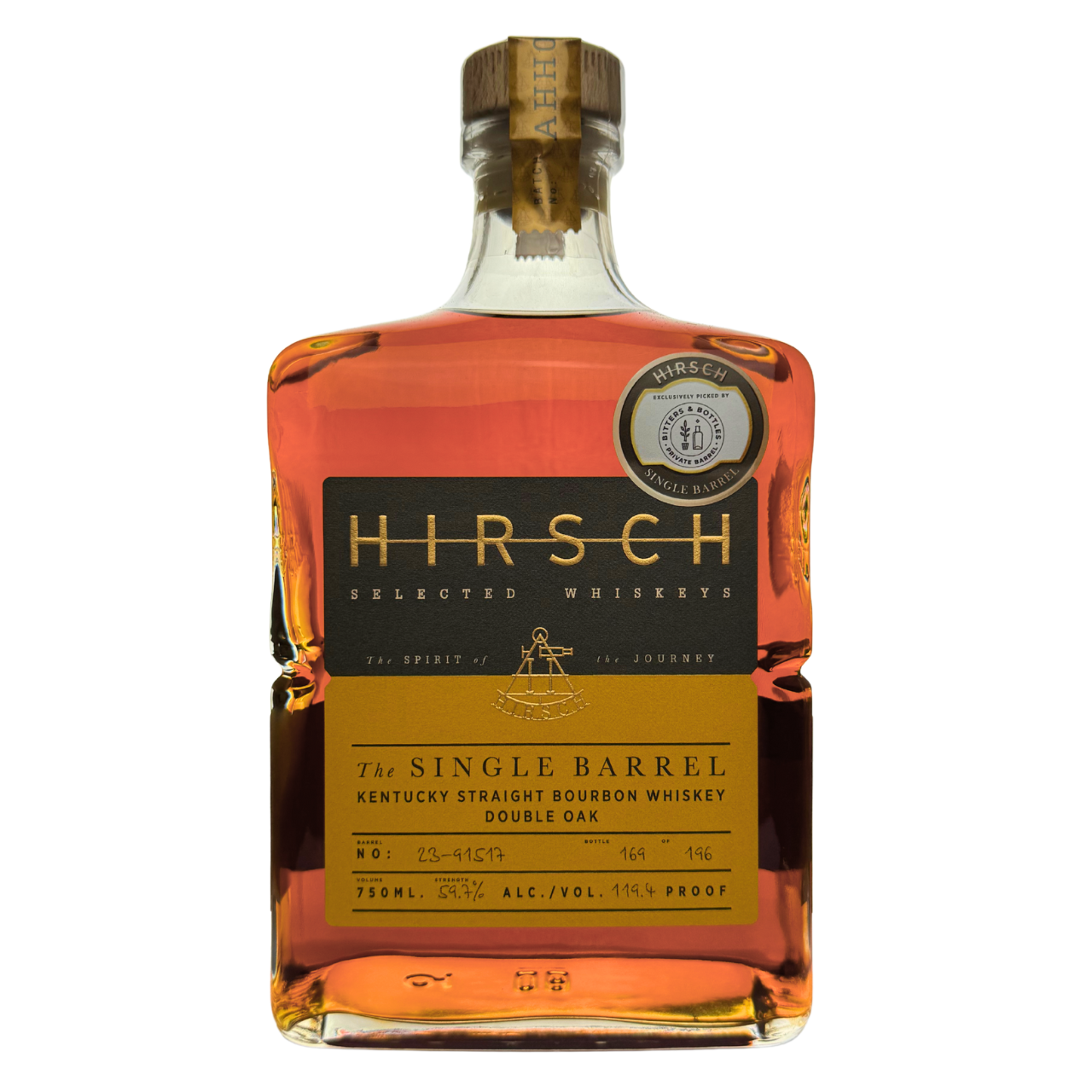 Hirsch 7 Year B&B Single Barrel Double Oak Bourbon