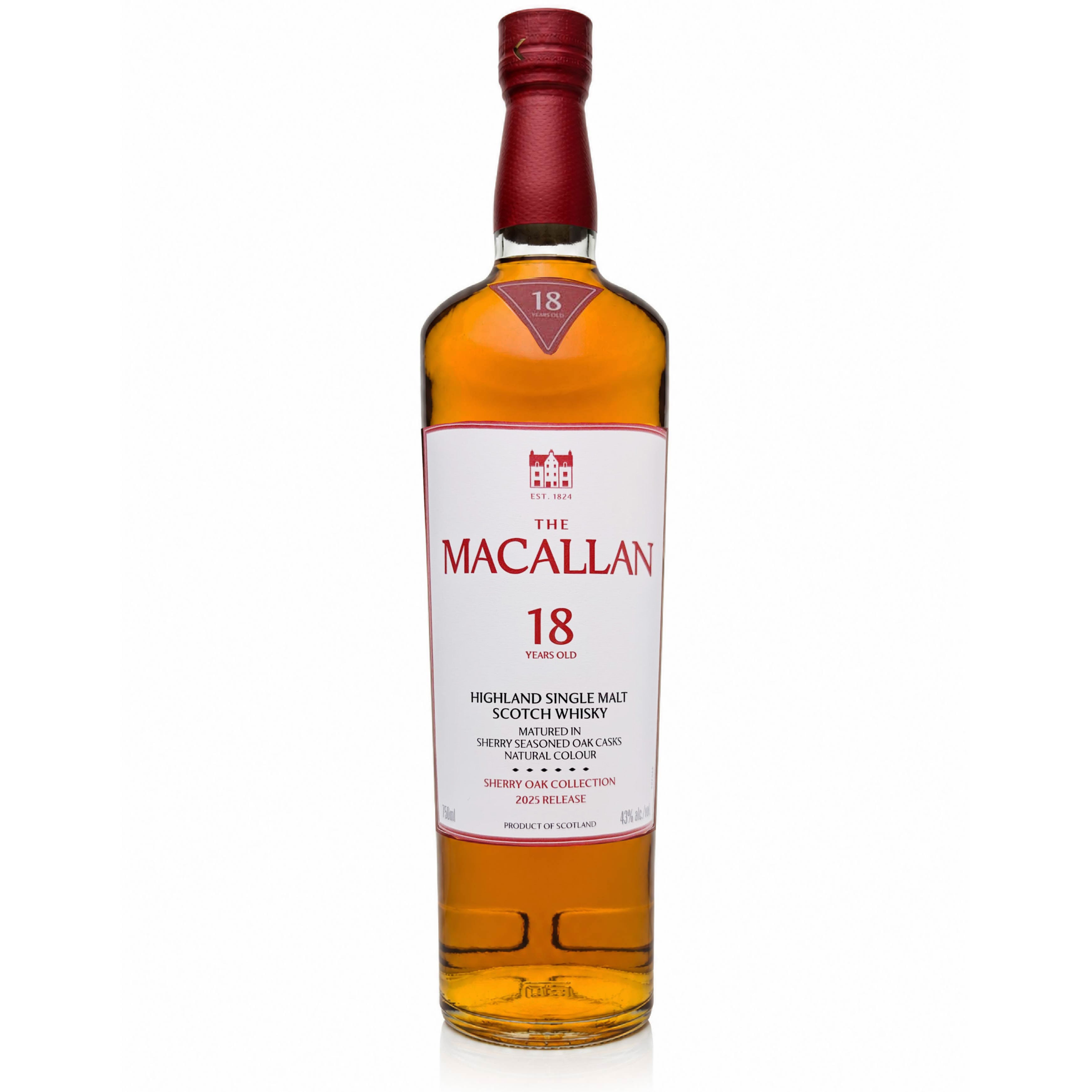 Macallan 18 Year Sherry Oak Single Malt Scotch 2025 Release