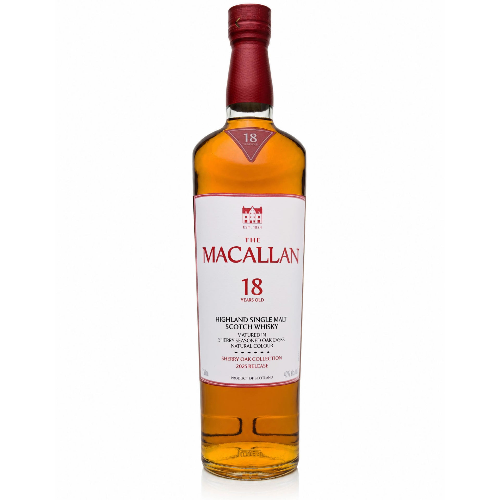Macallan 18 Year Sherry Oak Single Malt Scotch 2025 Release