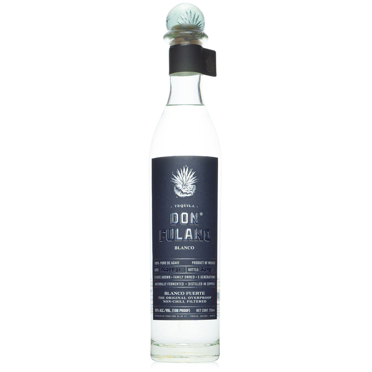 Don Fulano "Fuerte" Blanco 100 Proof Tequila