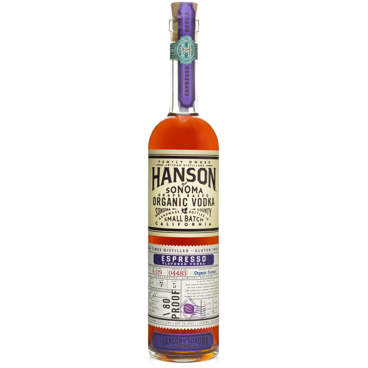 Hanson Organic Espresso Vodka