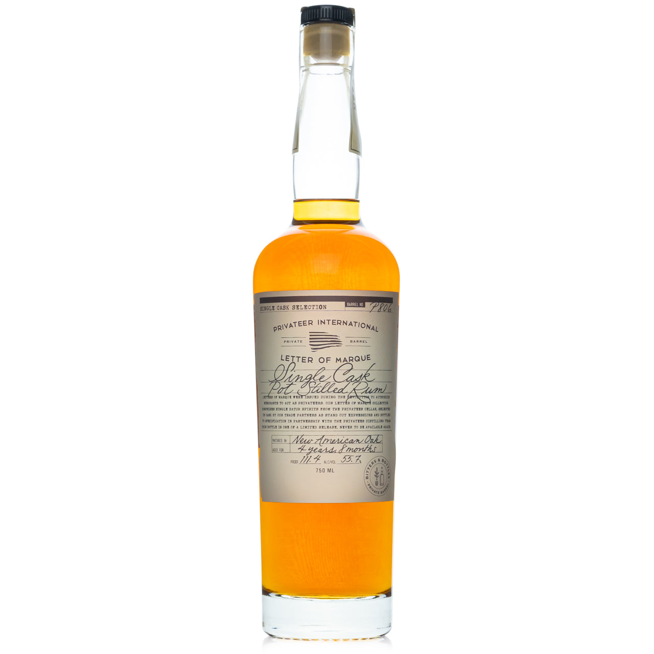 Privateer Letter of Marque 4 Year 8 Month #P806 Rum