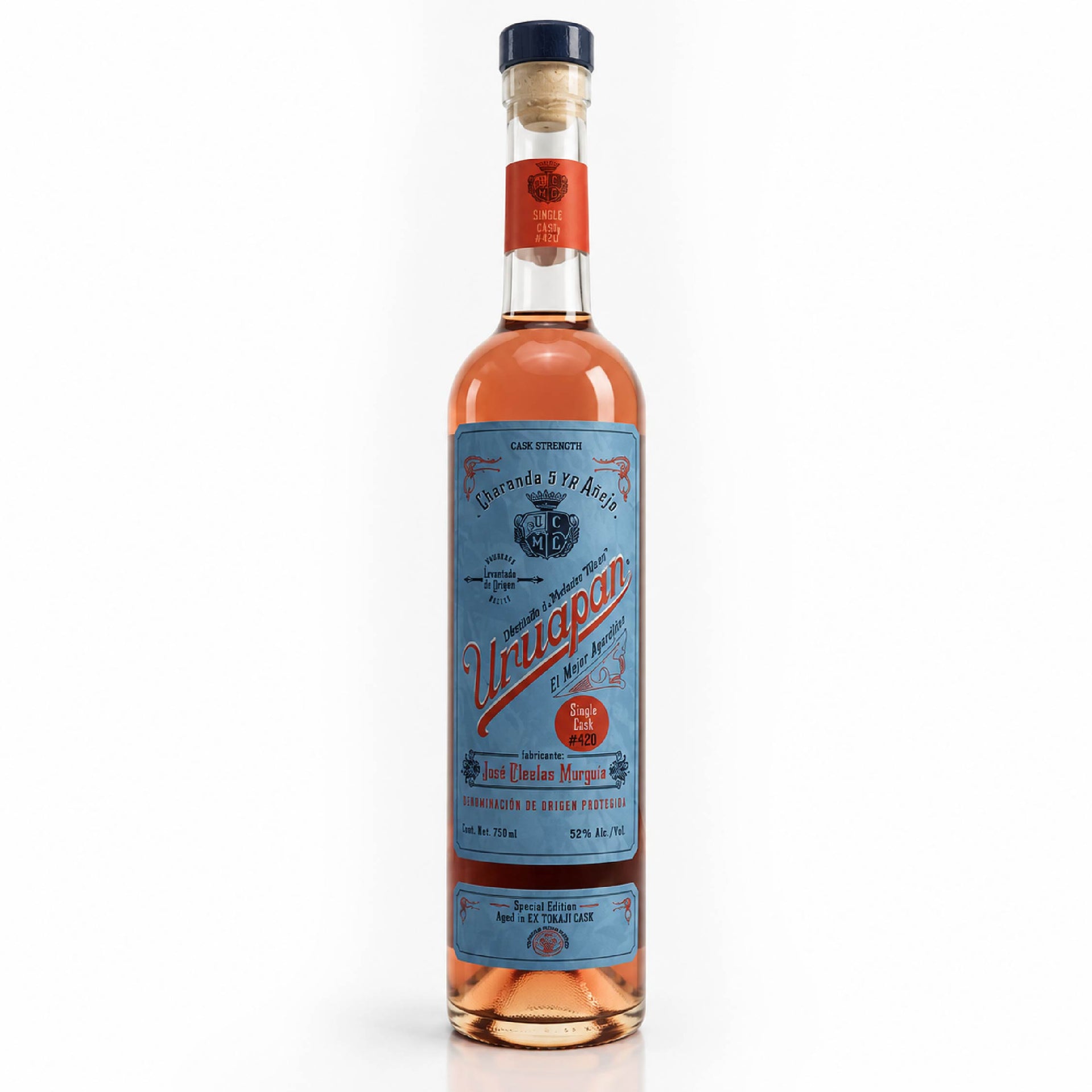 Uruapan Charanda 5 Year Anejo Single Cask #420 aged in Ex-Tokaji Cask