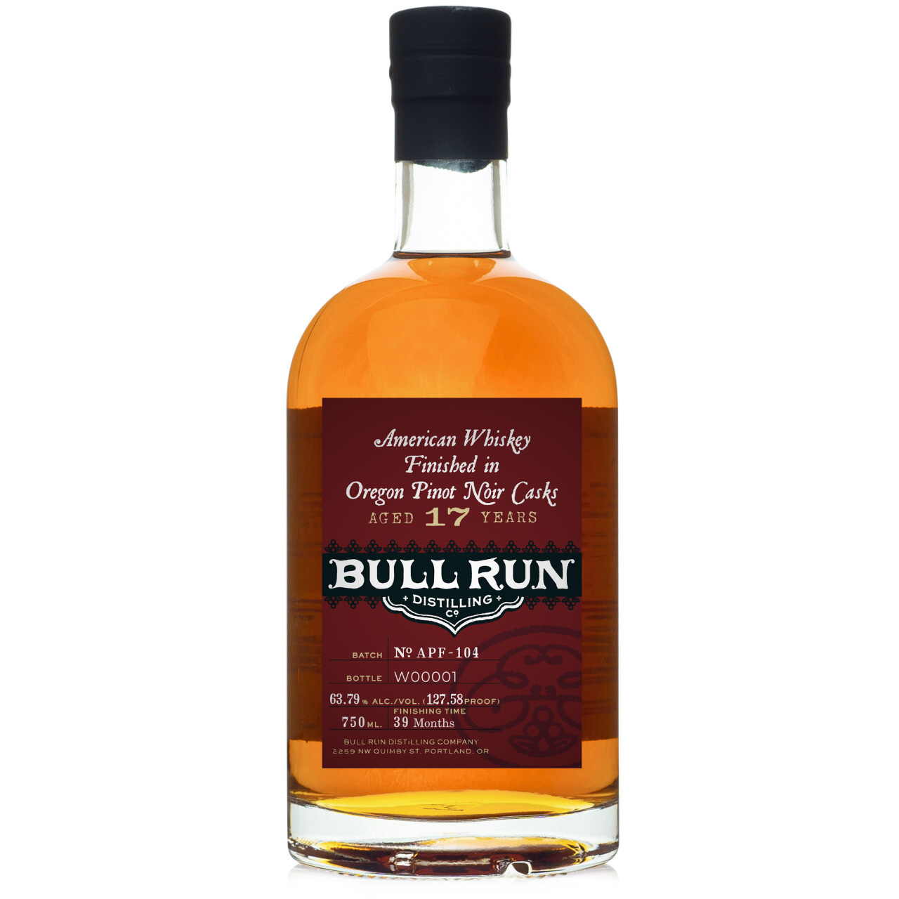 Bull Run 17 Year Pinot Finish American Whiskey