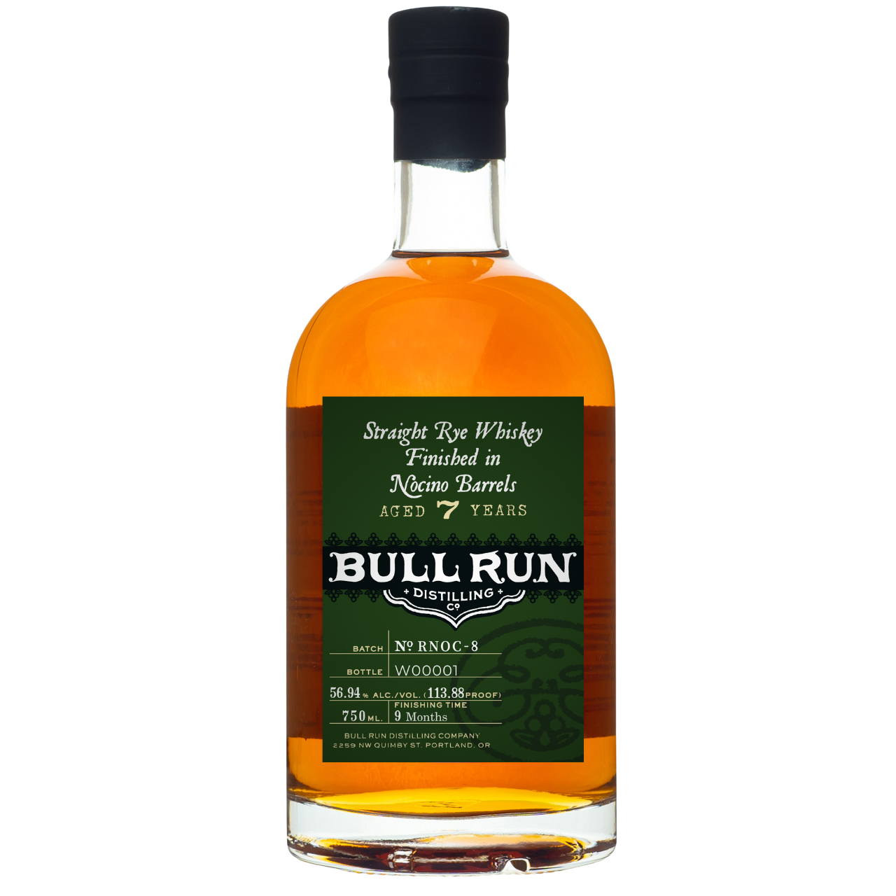 Bull Run 7 Year Nocino Finish Rye Whiskey