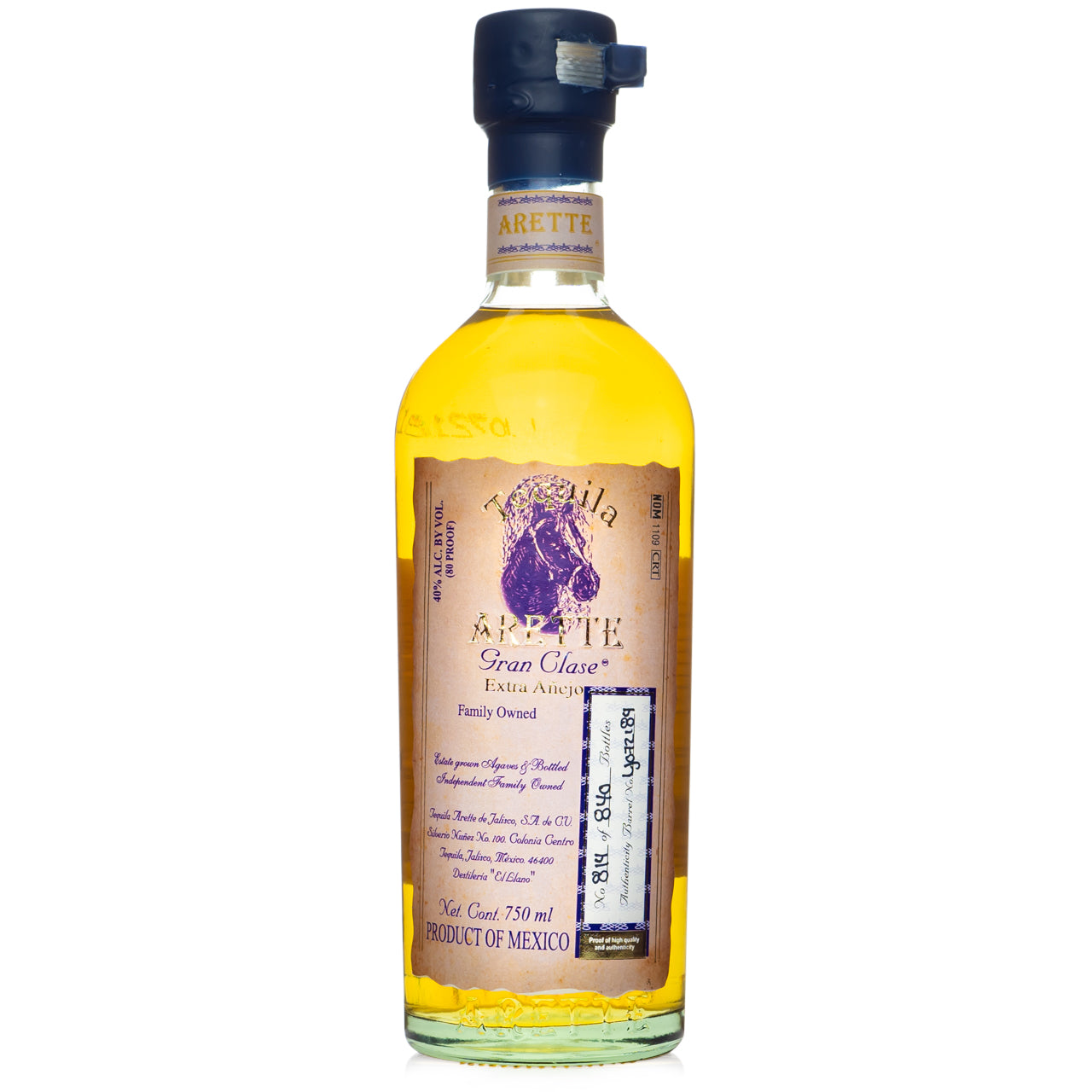 Arette Artesanal Gran Clase Extra Anejo Tequila