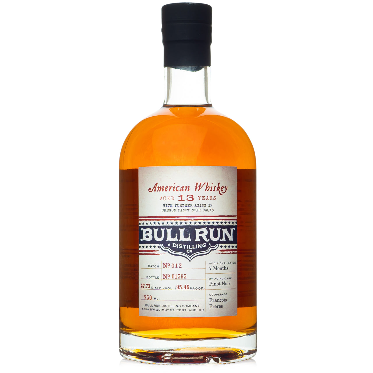 Bull Run 15 Year Pinot Noir American Whiskey