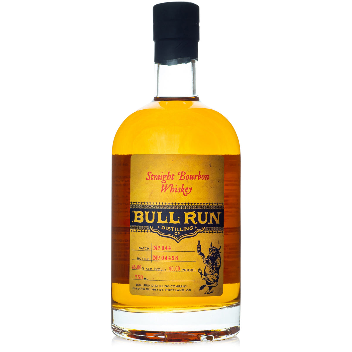 Bull Run Straight Bourbon Whiskey — Bitters & Bottles