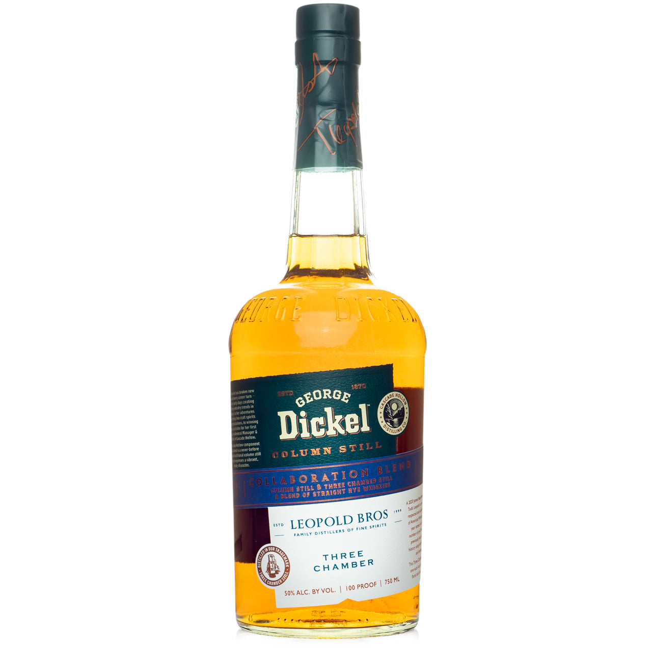 George Dickel & Leopold Bros Collaboration Blend Rye Whiskey