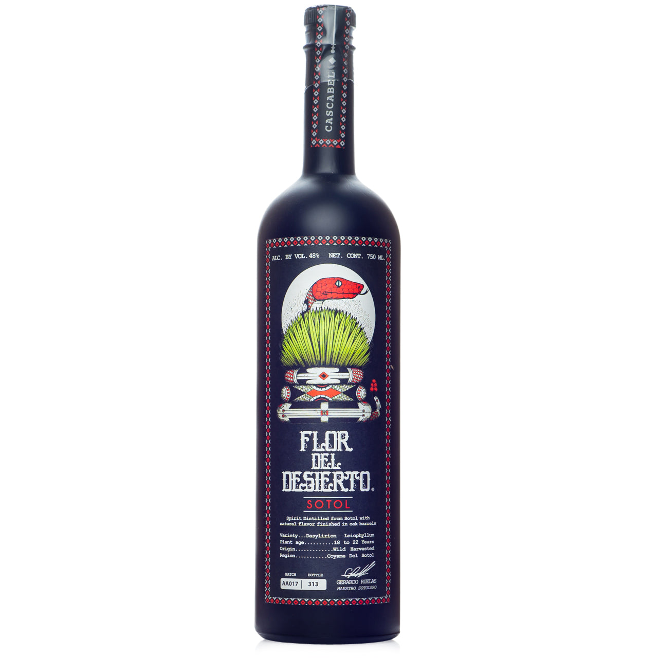 Flor del Desierto Cascabel "Rattlesnake Pechuga" Sotol