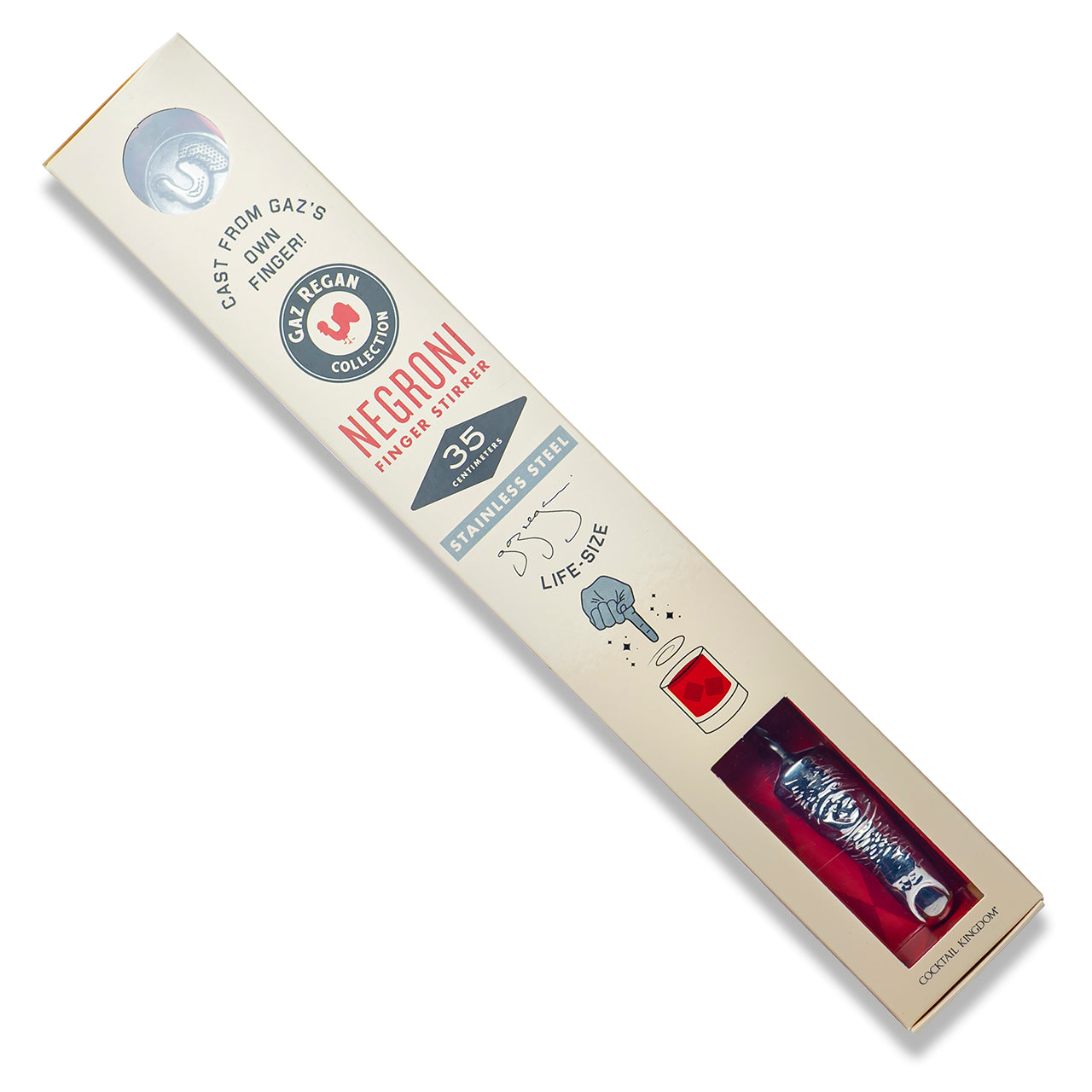 Gaz Regan Negroni Finger Stirrer