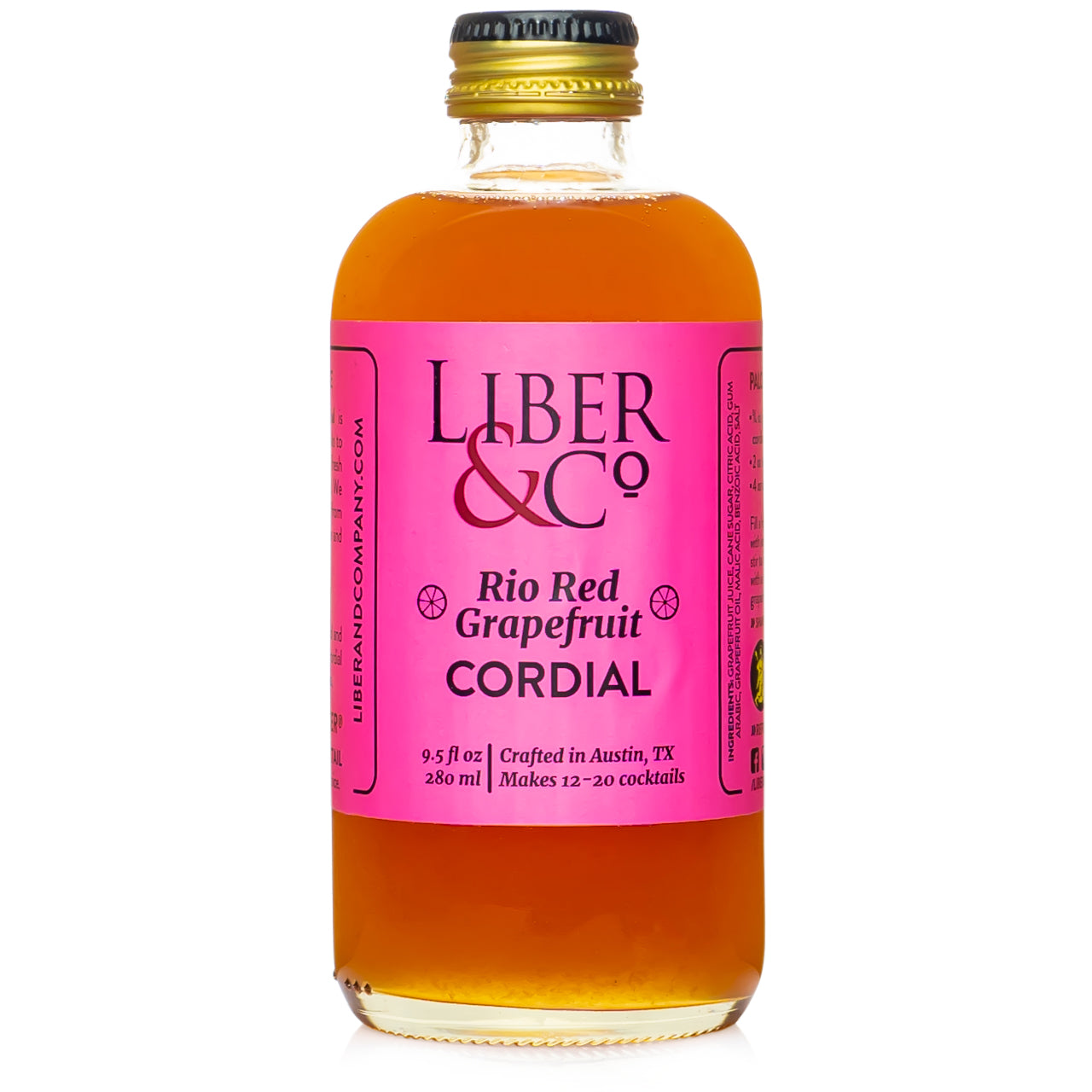 Liber & Co Rio Red Grapefruit Cordial