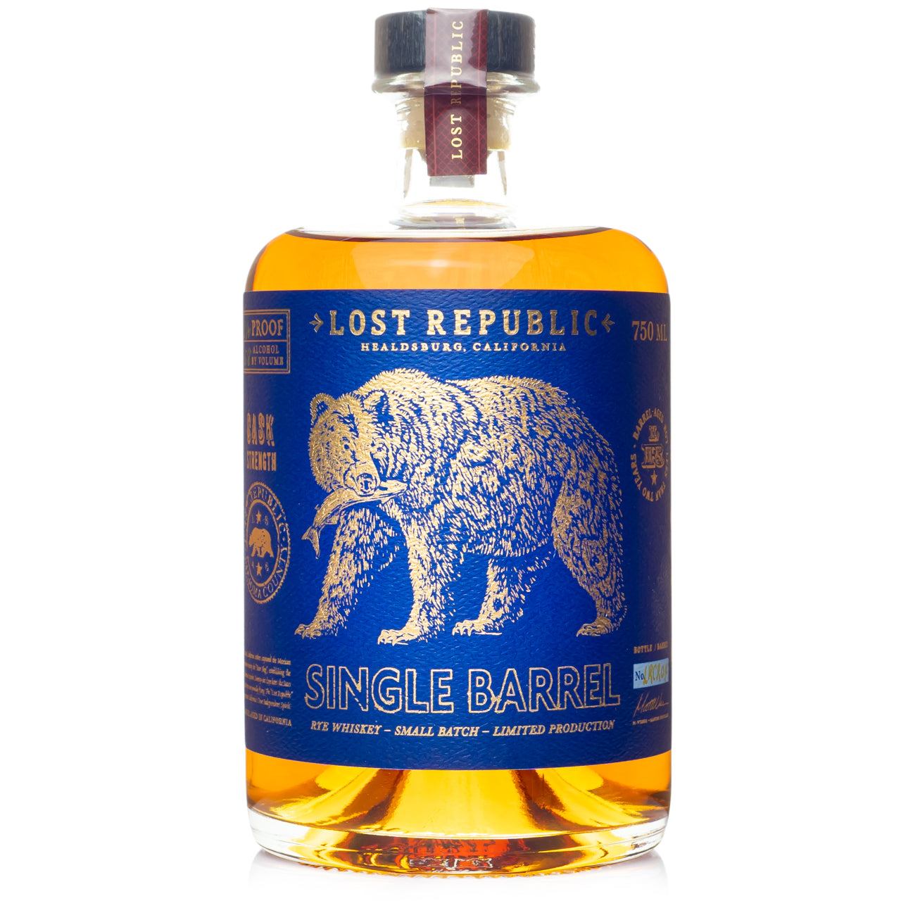 Lost Republic Cask Strength Single Barrel Rye Whiskey