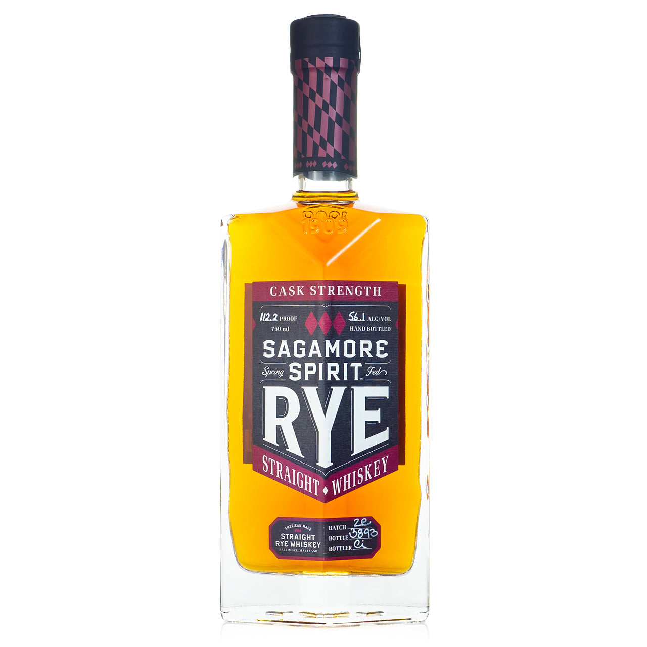 Sagamore Cask Strength Straight Rye Whiskey