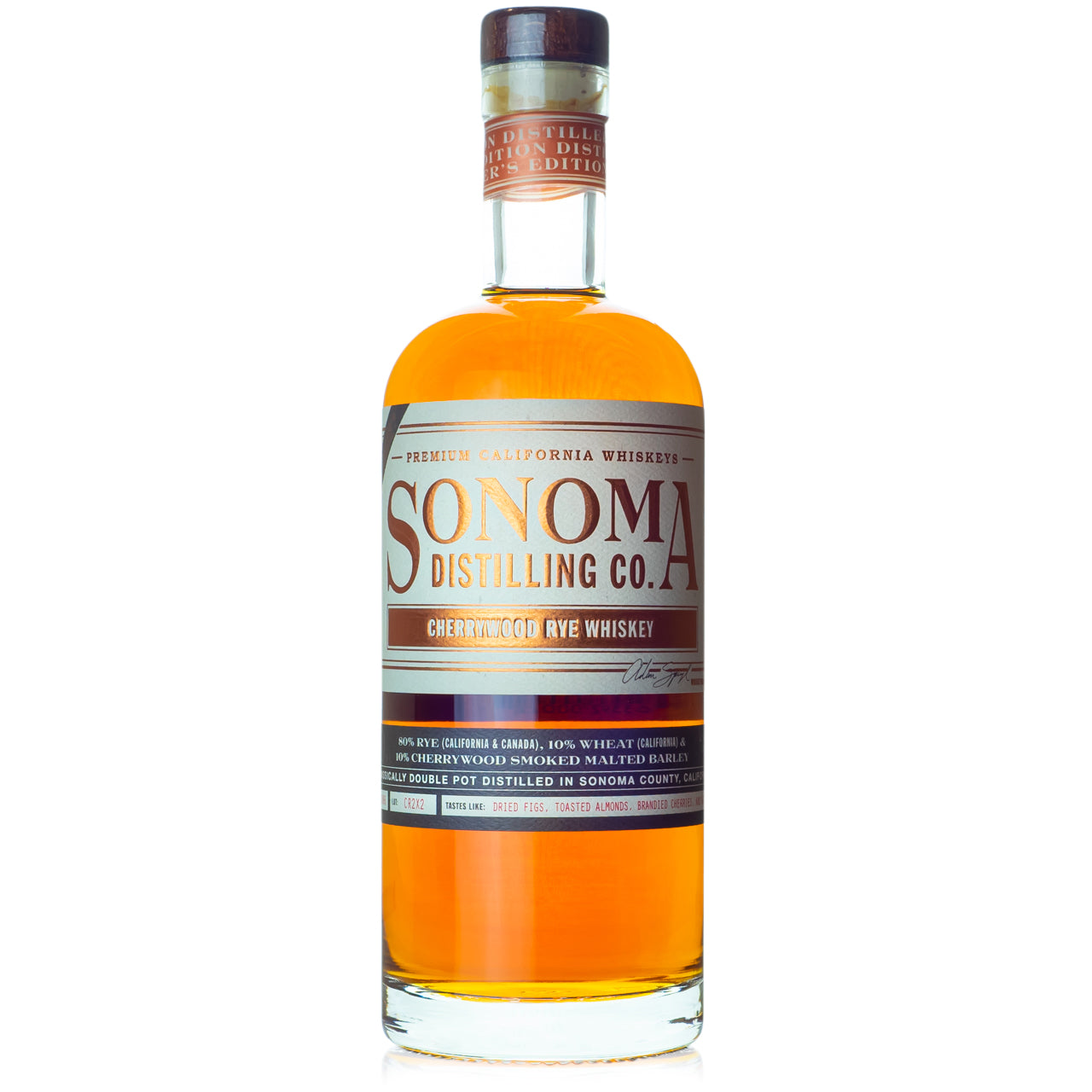 Sonoma Distiller's Edition Cherrywood Rye Whiskey