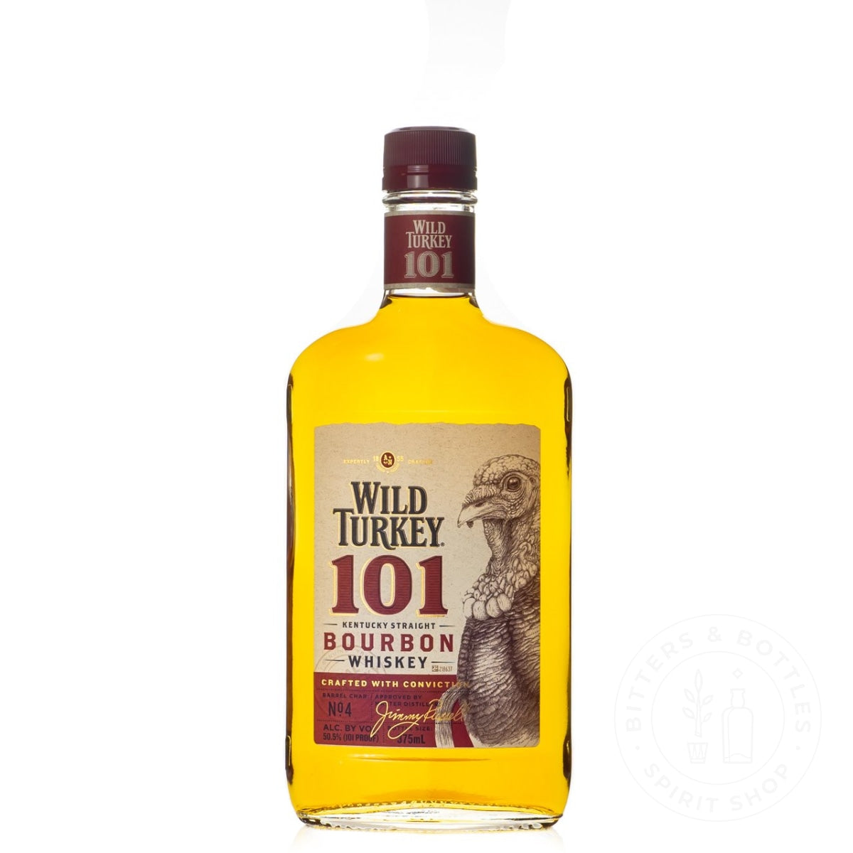 Wild Turkey 101 Proof Bourbon 375 Ml Whiskey