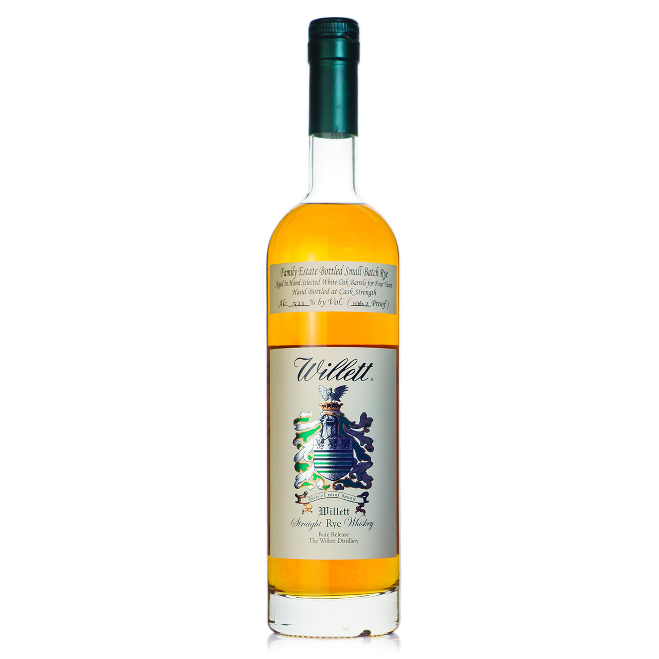 Willett Family Estate Cask Strength 4 Year Rye Whiskey