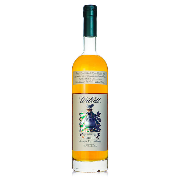 Willett Family Estate Cask Strength 4 Year Rye Whiskey