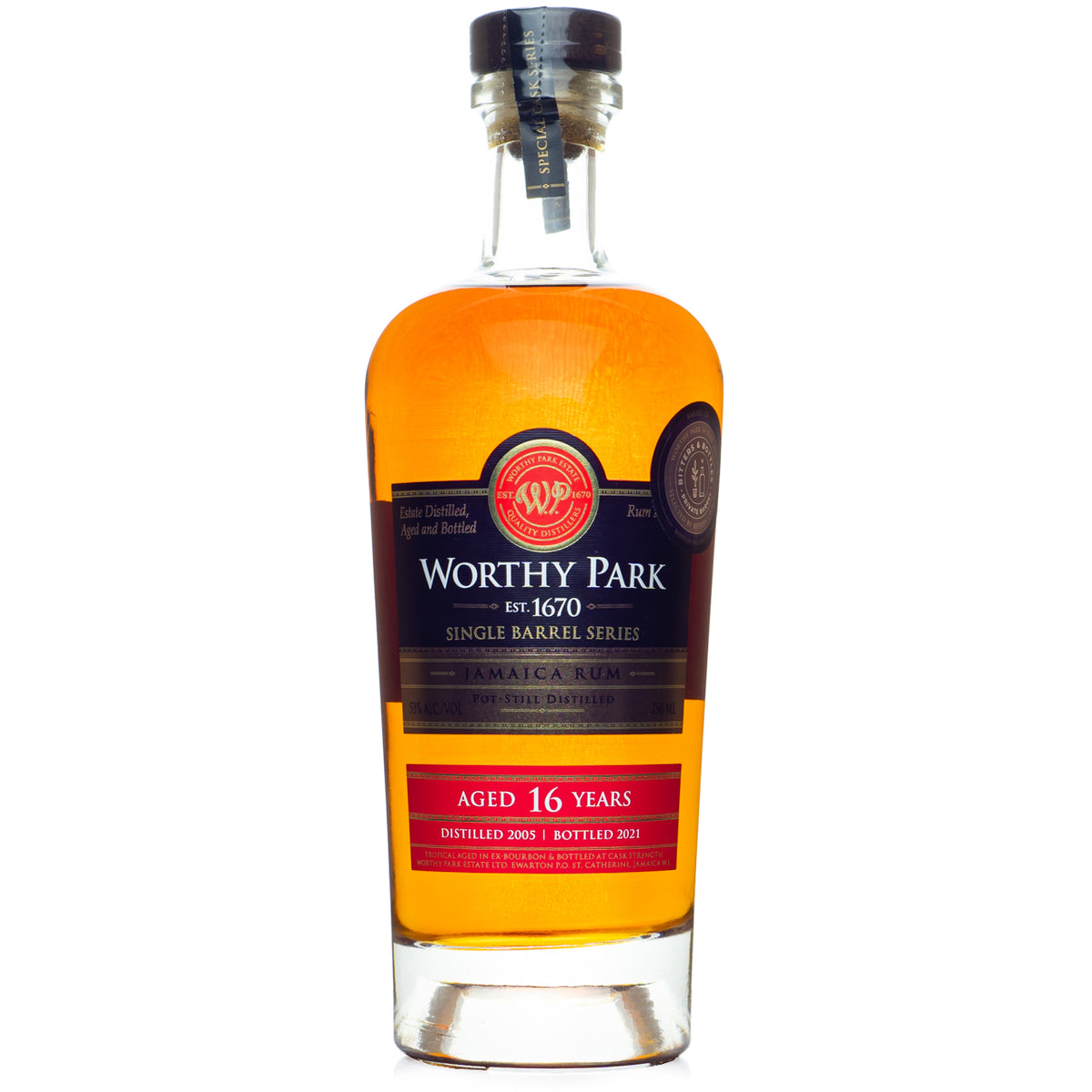 Worthy Park 16 Year B&B Single Barrel Rum — Bitters & Bottles